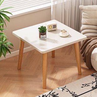 小桌子方桌茶几小户型简易餐桌实木客厅出租屋矮桌正方形边家用台