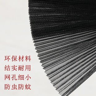 无轨隐形伸缩折叠纱门防蚊门家用推拉式纱窗门铝合金阳台自装纱门