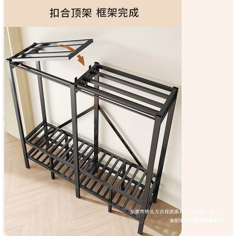 全钢架免安装简用易柜家用卧室布罩收纳柜衣耐组装收DMZ纳衣橱挂
