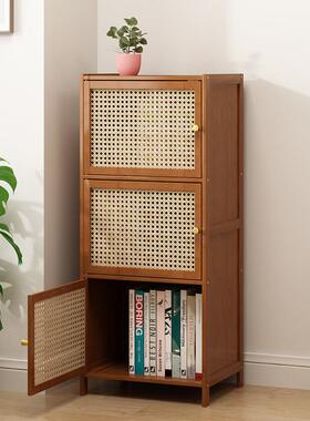 书柜带门JNH置物架层收纳夹缝物示柜客厅展柜子储书多架靠墙电视