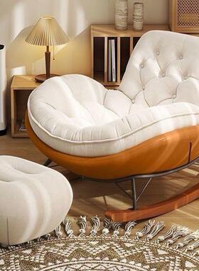 企鹅摇椅摇躺椅阳懒台沙发家用单人卧室休闲椅客休闲CTD轻厅奢人