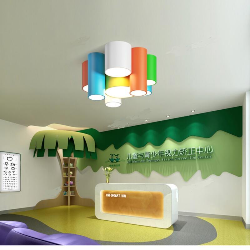 儿园新款烛灯世家吸顶灯灯433童彩色云朵星星幼儿卧室游乐园走廊