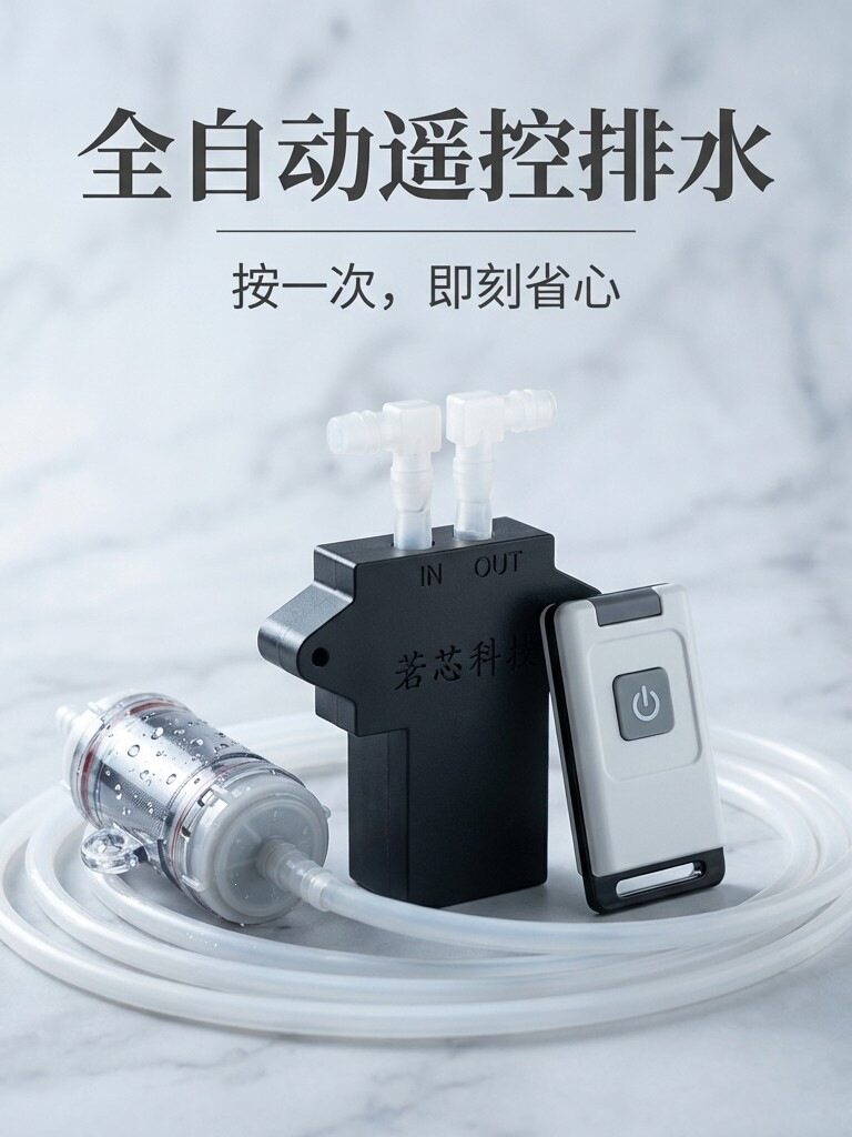 茶盘自动遥控排水器茶台吸水球茶水桶茶渣过滤器电动抽水器茶具