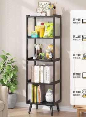 现代简约用家落地透明书柜墙翻门储物柜多功靠多层立01010柜儿童