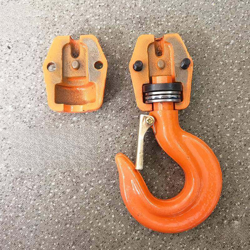 环链电动葫芦吊钩总成单双链条葫芦下钩鬼头吊机轴承挂钩