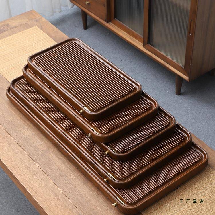 块茶盘实木电木款泡茶干台办公室茶家用F5M65J6T竹制排水整简易台