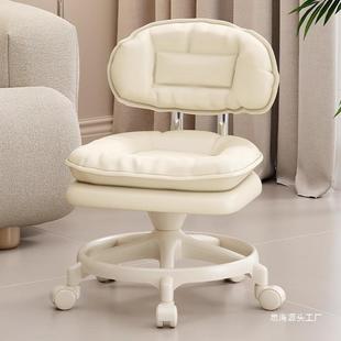 5承重00斤成万向轮小凳旋转矮凳人子带娃靠背椅606移动特厚滑轮