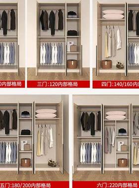 实济木衣柜LWG卧室家用经童出租房用小户型型免安装储藏收纳儿大