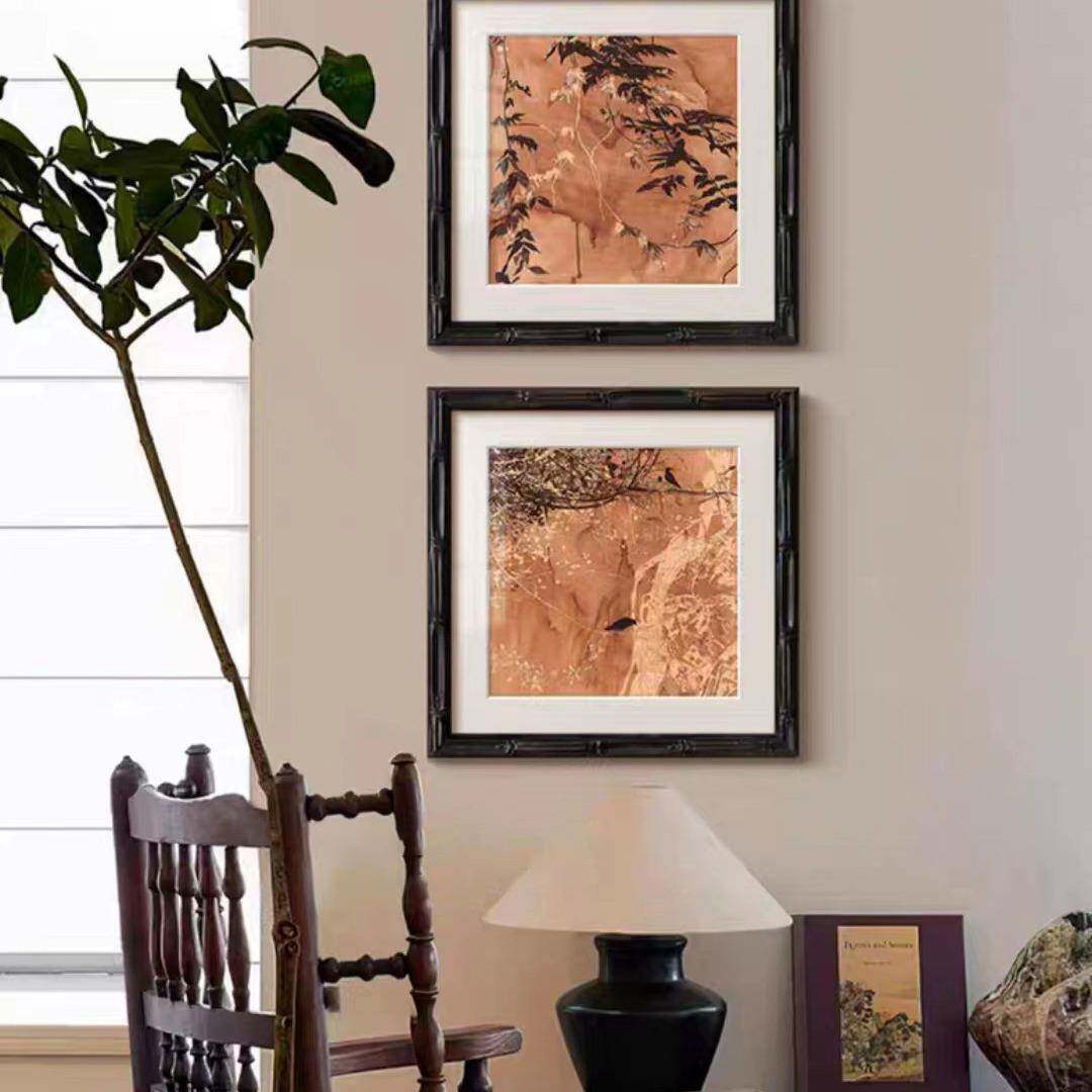 《夜莺》法式中挂古风客厅组挂画众新A-450中式小复古玄合关过道