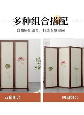 屏风隔断上中式实进门遮挡入户正木对门沙FKB发边玄关客厅卧室酒