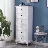 9U斗柜实柜木纳美式 简约客厅卧室收储物柜家用小柜五子s317立柜抽屉斗