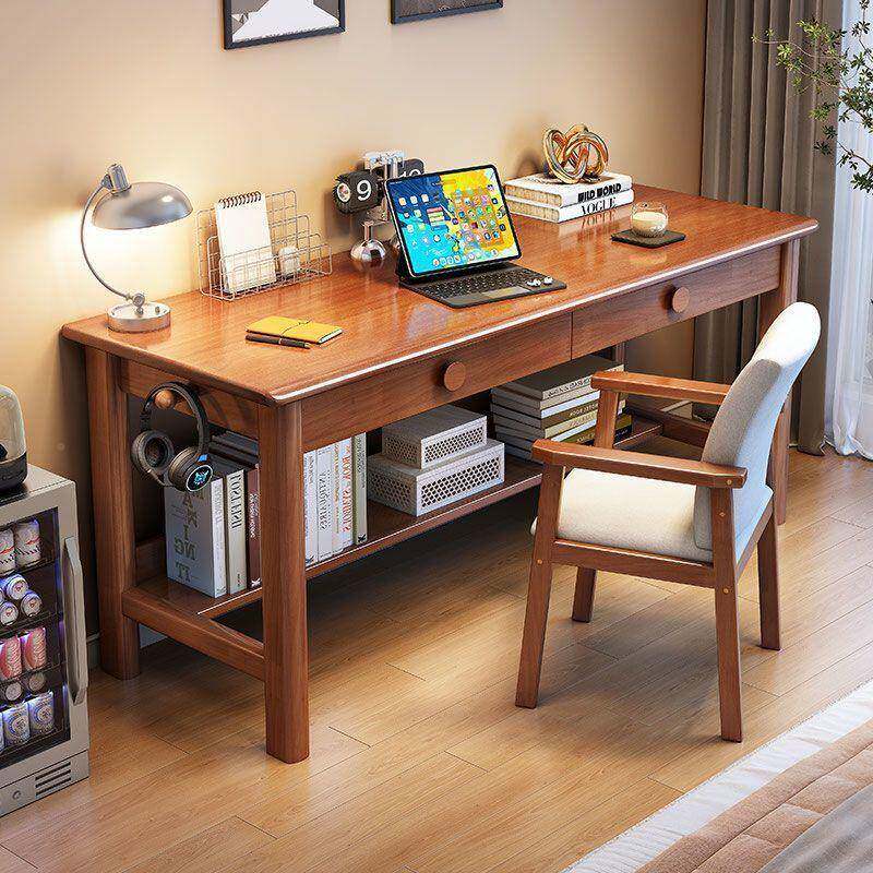 家用书全实木窄桌宽4脑0/60M出租屋C卧室写字桌电桌学生一其他/ot
