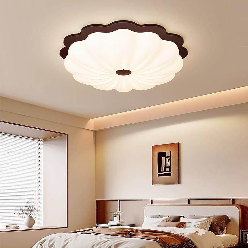 谱法式吸奶中古油风顶灯胡395桃木色卧室灯男女孩全光护眼儿童房,家装灯饰光源,客厅吸顶灯,淘宝优惠券,粉丝福利购,淘宝优惠卷