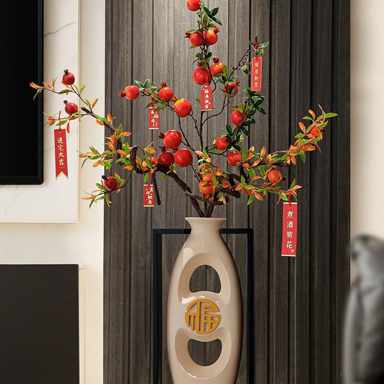 落地大型花瓶摆件FS747620中式电客视柜沙发旁边入户门玄关屏风厅