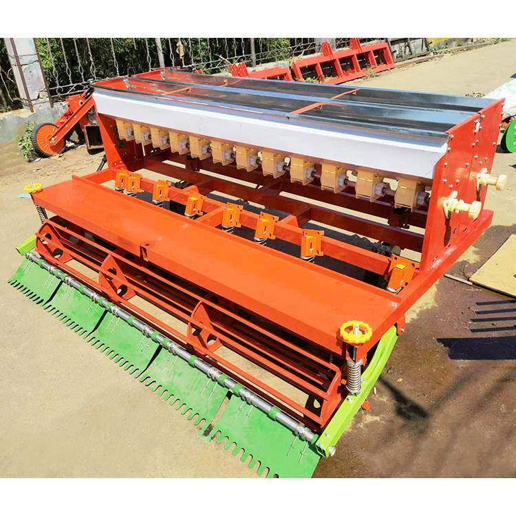 行圆盘腿麦小麦播种机安徽旱稻播行种机拖拉机带9712宽幅行小条播