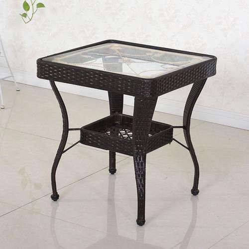 藤椅藤编桌桌方桌桌椅组合阳台庭MUI院茶桌椅室外休休闲阳台闲椅转椅