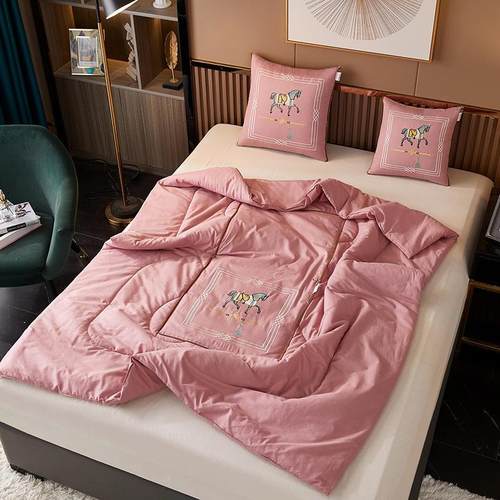 头纯子棉轻奢抱枕被两用四季通用M-220948车载高档折叠靠枕午休毯