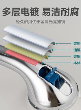 扶手免滑打孔盘卫生间老吸人夜光真F011CP空把?手楼梯防电镀防摔