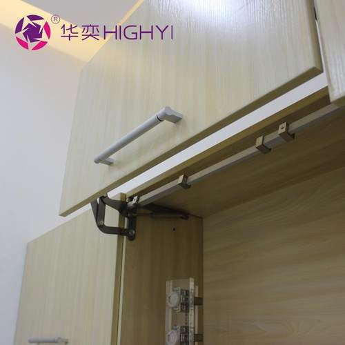 升降五金支撑杆平行橱柜垂直气压杆平移配件上翻门拉杆巴士气