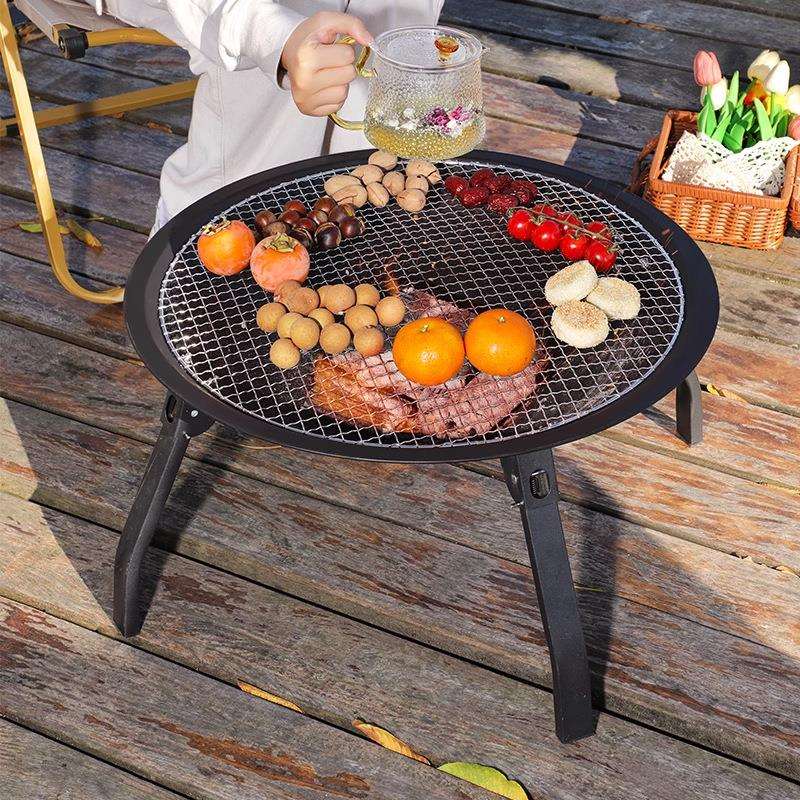 精品优选煮茶家用室内烧烤炉户外碳烧烤架桌炭火取暖烤火盆全套