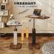 可移动降桌子床边电脑桌卧家用中古色风侧边几胡桃木升小XFC室型