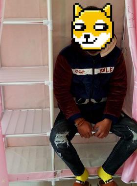 7单人布衣柜家舍用卧室简易组装小户宿S126出型租房加厚挂衣橱收纳W柜