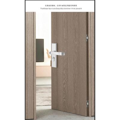 卧室HJY门锁家用通用型木门锁不锈钢房门锁间单舌室内门锁免改房