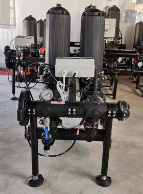 QGI农业灌溉水处理全自动叠片过器智冲农用滴滤灌自动反洗叠片能