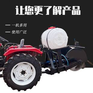 拖拉机带动双锯片路面切割机  混凝土刻纹机  600锯片800锯片
