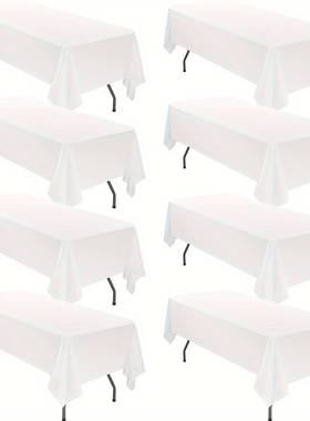 8pcs Elegant Polyester Tablecloths 60x102 Inch Stain桌布