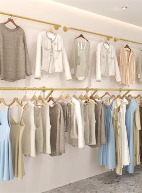 服装店展示架衣服架XTH墙壁挂架上服装店挂固服衣架结实牢墙上挂