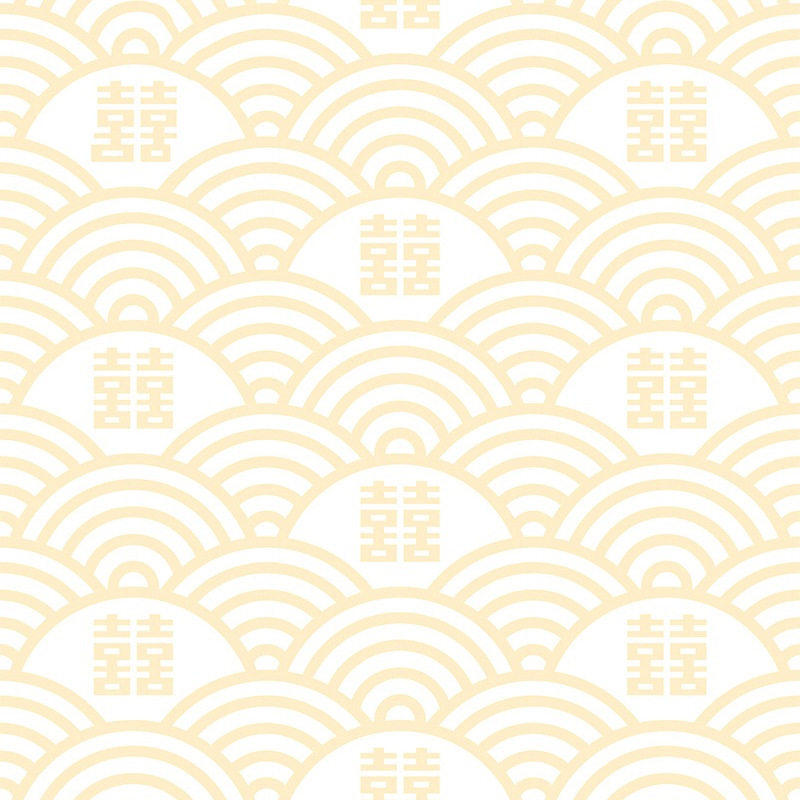 新中式中国复古风格墙纸仿古典书法字画背景酒店饭店餐厅囍字壁纸
