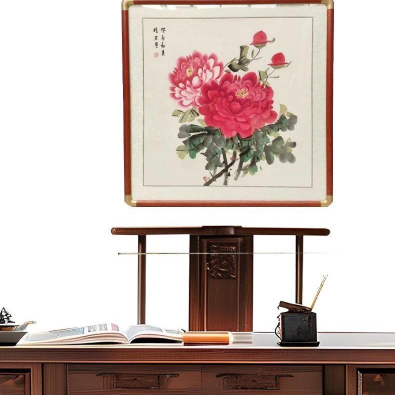 书式正方形圆角画框裱法国画字画裱框架装相框50定tlqetl中制任意