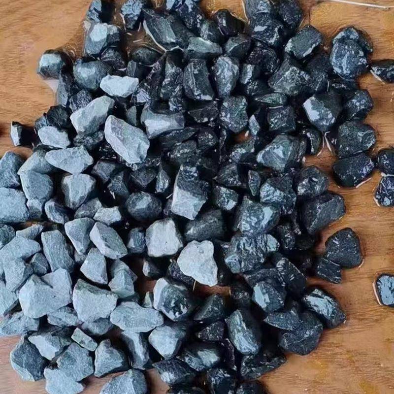黑色砾石黑园景观石林黑色石子色水磨石机制石灰色水洗石288砾石