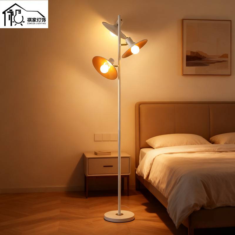 源头直供美式轻奢家用客厅双头三头落地灯卧室书房单头阅读台灯