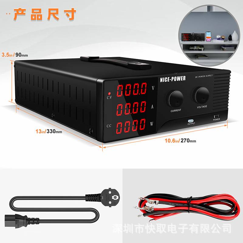 可调大功率直流稳压电源R-SPS20010-232高精度可编程电源200V10A