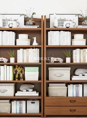 层架落地置物架家简用实木卧室桌面多收VVR纳书架省空间楠竹易书