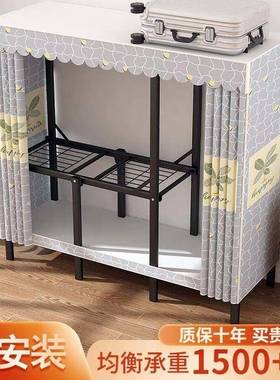 折叠衣简易布衣柜钢管粗加固加加柜厚免安装家用室卧收纳架CCI衣橱柜