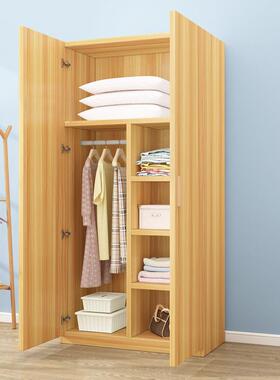 用衣柜卧室小户型简易宿舍出房经租济型家用木实儿童衣橱收CZH纳