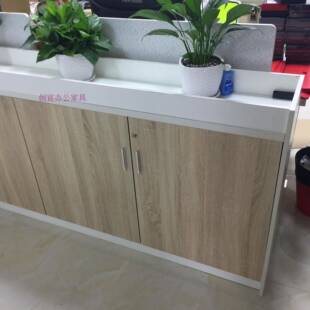 断深圳矮柜1188推拉地门柜办公边柜储物柜文柜件柜办公隔柜躺门移