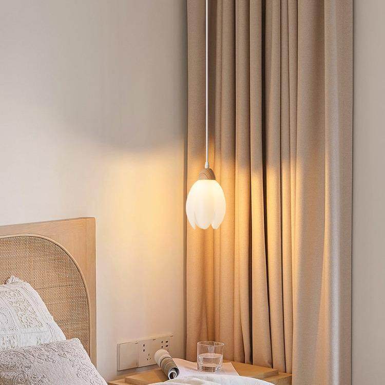 木白铃兰原厅吊灯奶红油风网饭厅灯简约创234意吧台餐桌床餐头小,家装灯饰光源,智能吊灯,淘宝优惠券,粉丝福利购,淘宝优惠卷