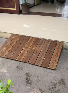 A52防511腐4木斜地板无障碍实木板门学步坡道三角坡垫台前阶门槛