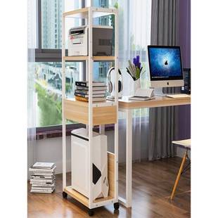 电脑sz主机架办打公室置架收纳桌柜机可订移动台式 机箱架物托印新