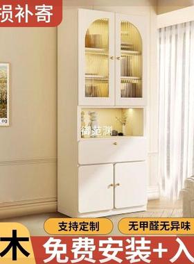 Y棛2架实木书柜落地PXI式书柜组合收储纳物柜带门带玻璃门家用书