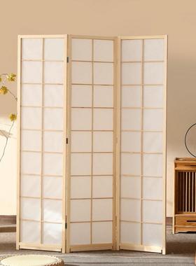日式屏风叠音移动办公室隔音吸隔断63437帘玄关家用间隔遮折挡板
