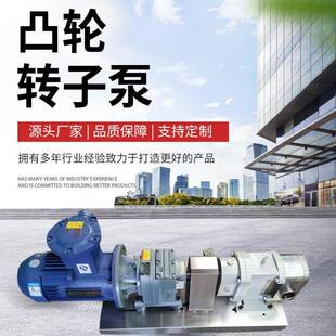 高粘度品级不锈钢凸轮浆子泵果粒面糊转蜂蜜糖AES食化工WMA胶水输