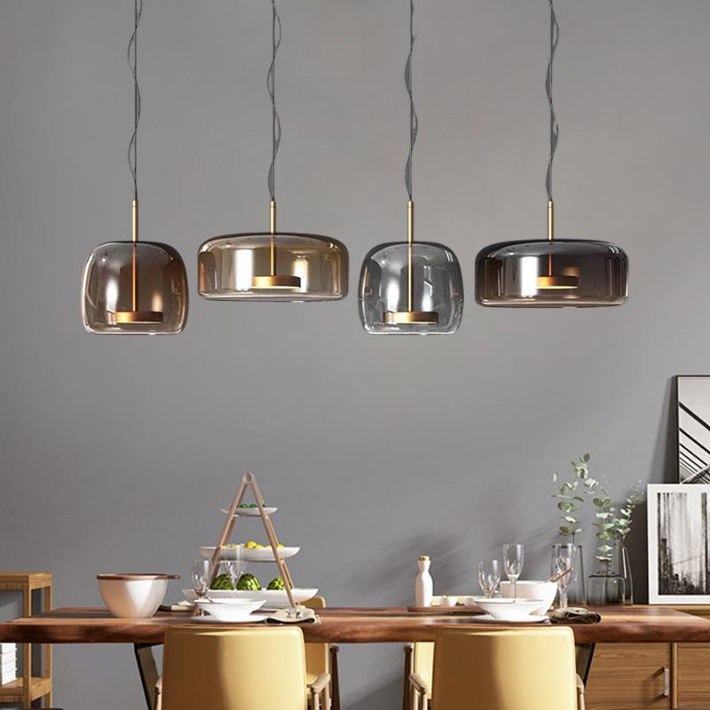 北代简约艺术玻璃吊灯台床头灯设计师小515欧现吊灯卧室灯餐厅吧