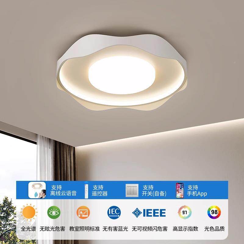 北欧全光谱护眼餐厅意吊灯现室代简约创奶油高亮餐桌灯628卧房间