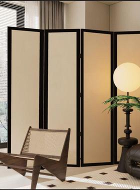 奶油风屏风隔遮可断客厅VBB约现代简卧室房间玄关挡移动折叠法式
