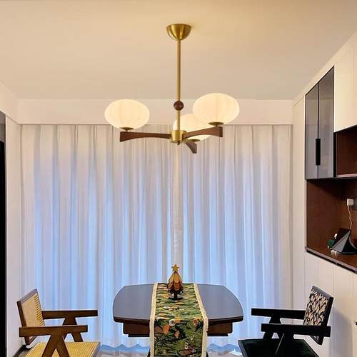 法式中级古风灯具厅灯2025款美式复古高感实木客256主新卧室餐厅